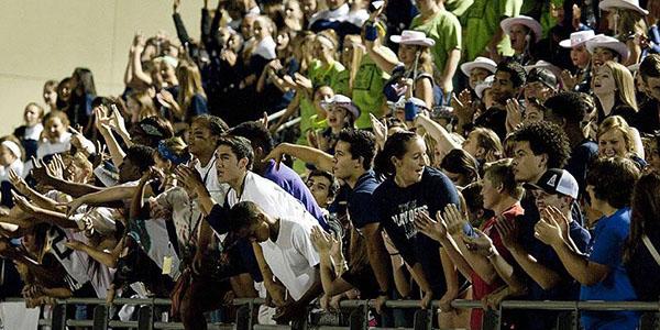 The student section gave the Wildcats the drive that they needed to stomp out the Mustangs.