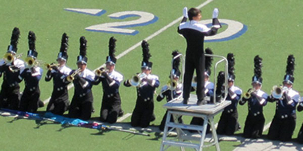 All-Stater Takes the Drum Major Tower