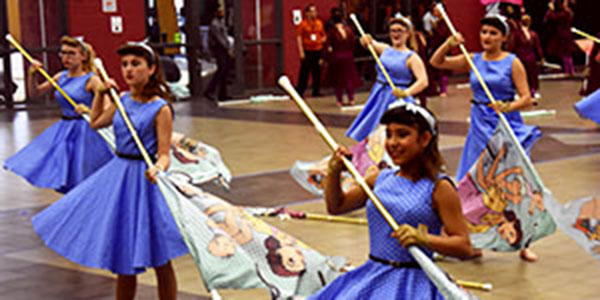 Color Guard Competes at Klein Forest