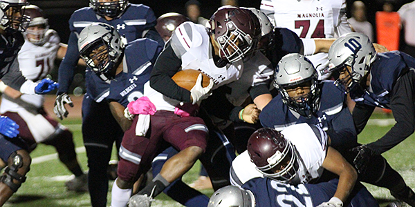 Senior Football Player Recognized for Defense