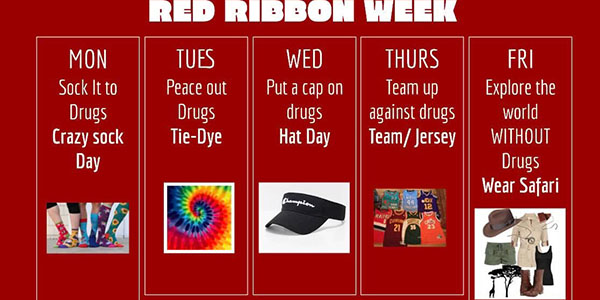 Red Ribbon Week dress up days revealed