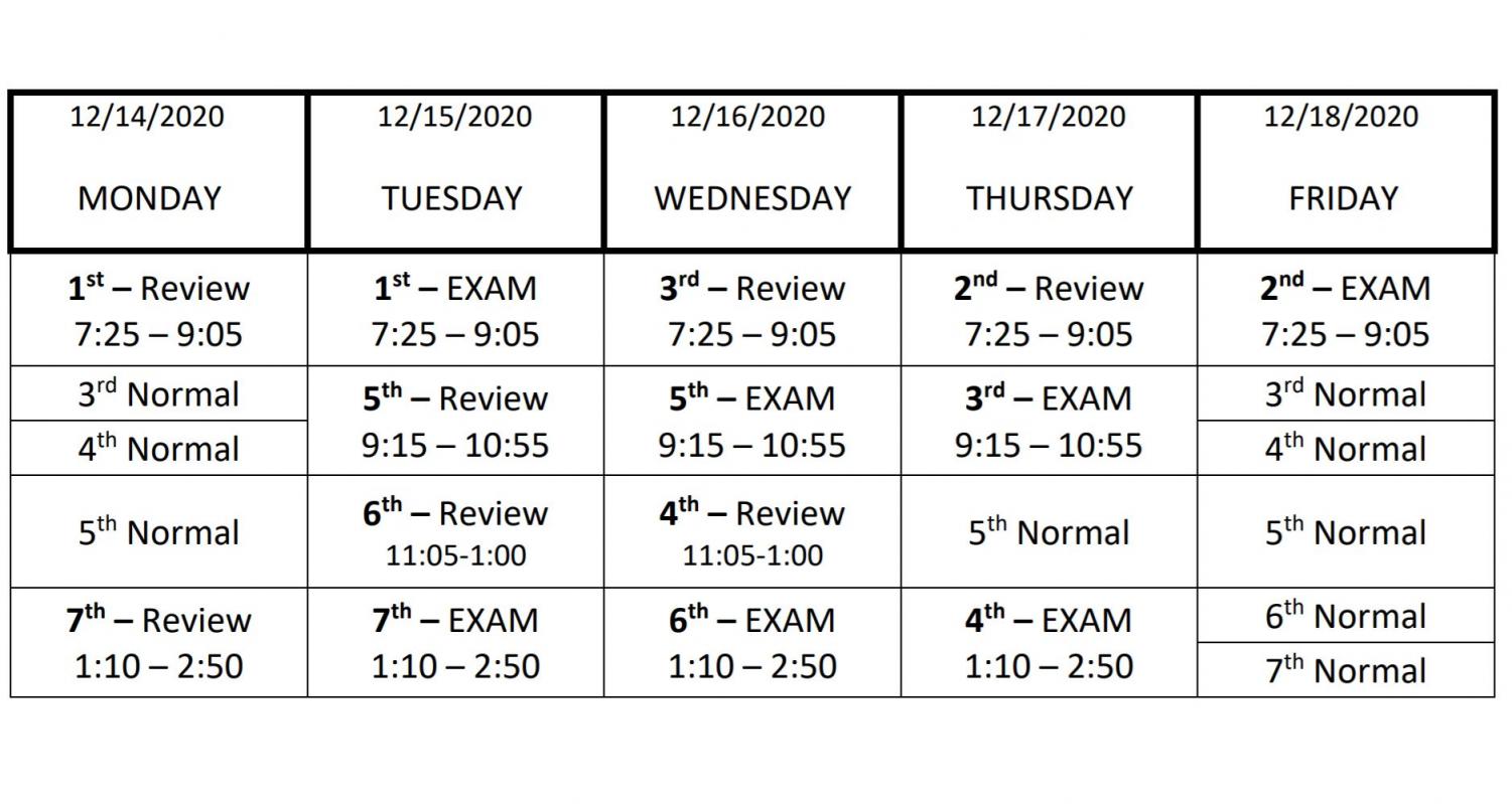 Uga Spring 2022 Final Exam Schedule 2020 Fall Final Exam Schedule – Tomball Memorial Post