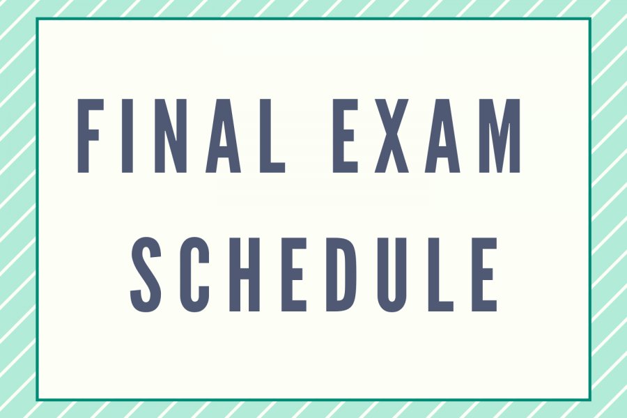 2020 Fall Final Exam Schedule